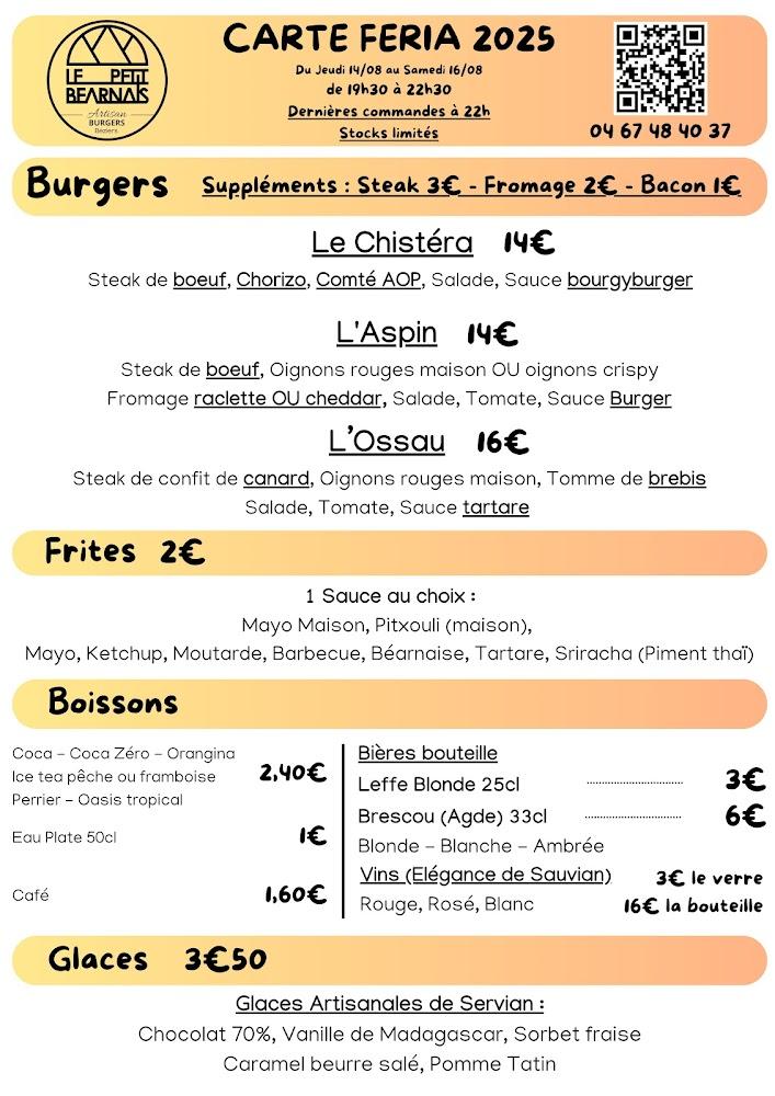 Le Petit Béarnais - Menu Image 1